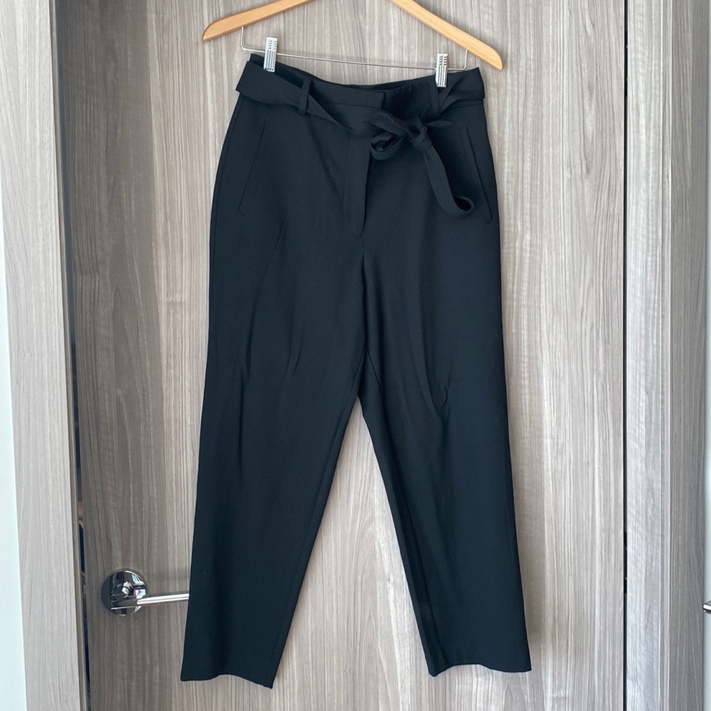 Ever New Cropped trousers with tie belt